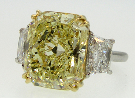 Style# So837 Fancy Yellow Radiant